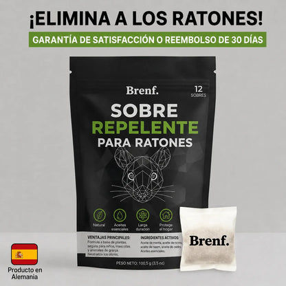 Coloque estas bolsitas en cualquier lugar donde se escondan los ratones y vea cómo desaparecen.